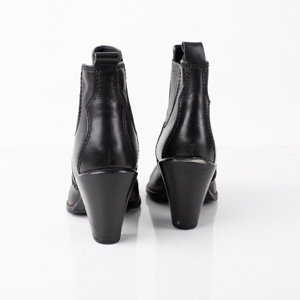 Coach Westyn Womens Black Leather Heeled Ankle Boots Booties Sz 9.5 Eu 39.5 - Picture 6 of 8